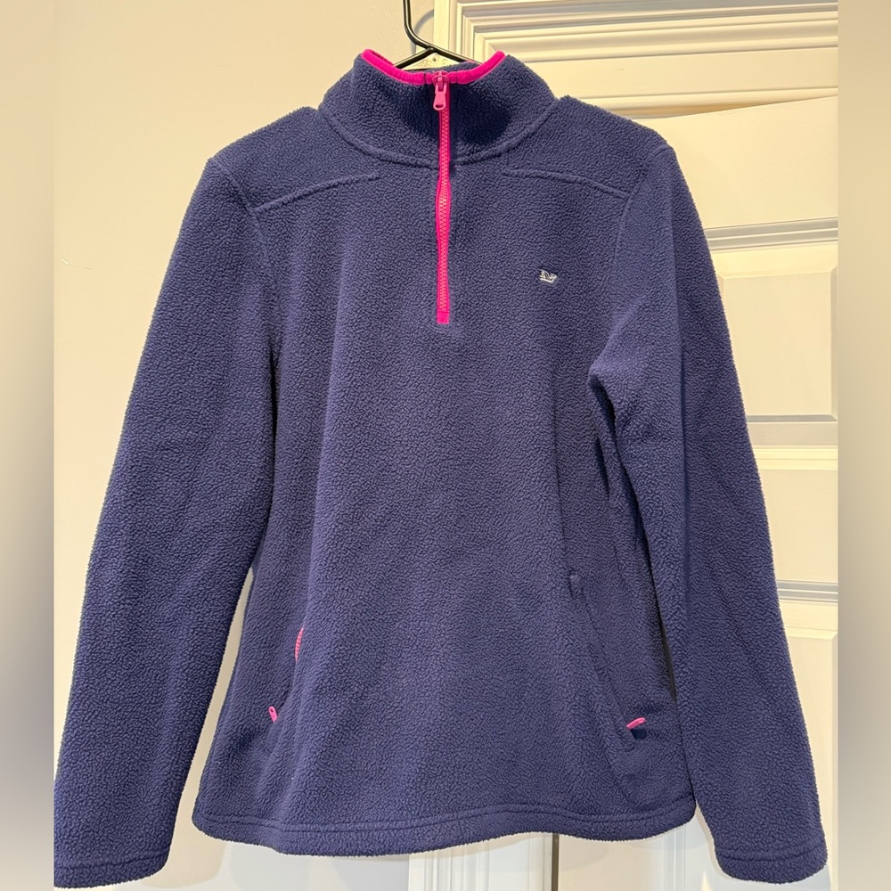 Fleece Vineyard Vines Quarter Zip with Pockets